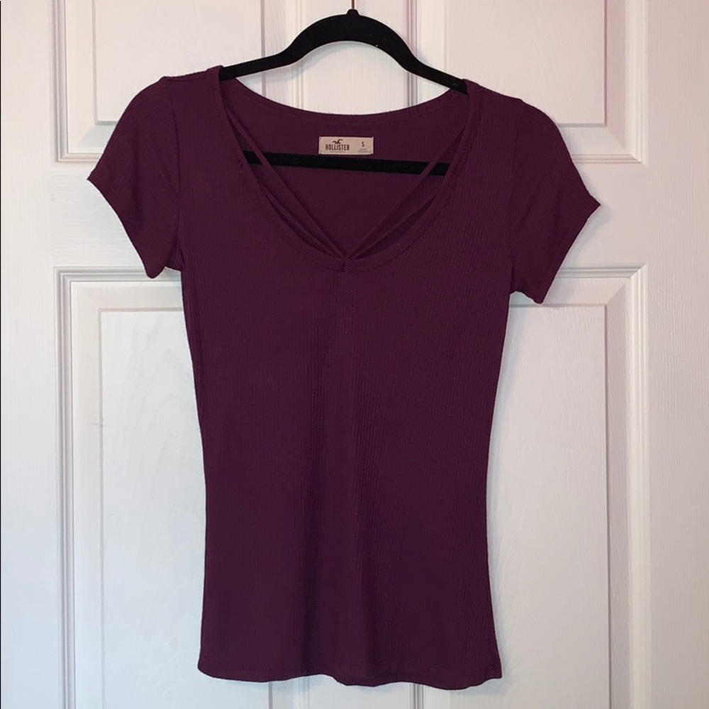 Hollister V-neck Double String Tee